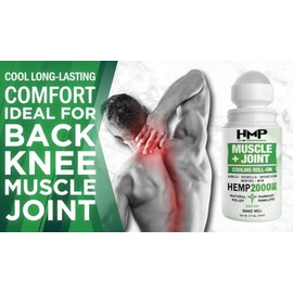HMP Muscle  Joint Cooling Roll On  Frmula natural de 2000 mg con mentol y rnica  Soporte de camo de accin rpida para espalda, hombro y rodilla,...    