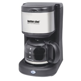 Better Chef IM-104S Better Chef 4-Cup Coffee Maker with Stainless Steel Accents,Black