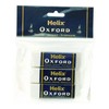 Helix Oxford Large Sleeved Eraser (Pack of 3)