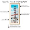 5x15 Natural Wood Picture Frame with White Mat | 8x18
