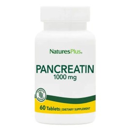 Pancreatina NaturesPlus 1000mg 60 Comprimidos Suplemento Nutricional Enzimas