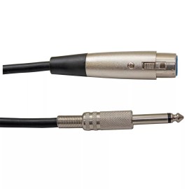 YOVUS 25ft XLR 3-Pin Female to 1/4" Mono Plug Shielded cord Microphone Mic Audio Cable