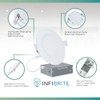 INFIBRITE 4 Inch 6000K Clear White 9W 750LM Thin LED