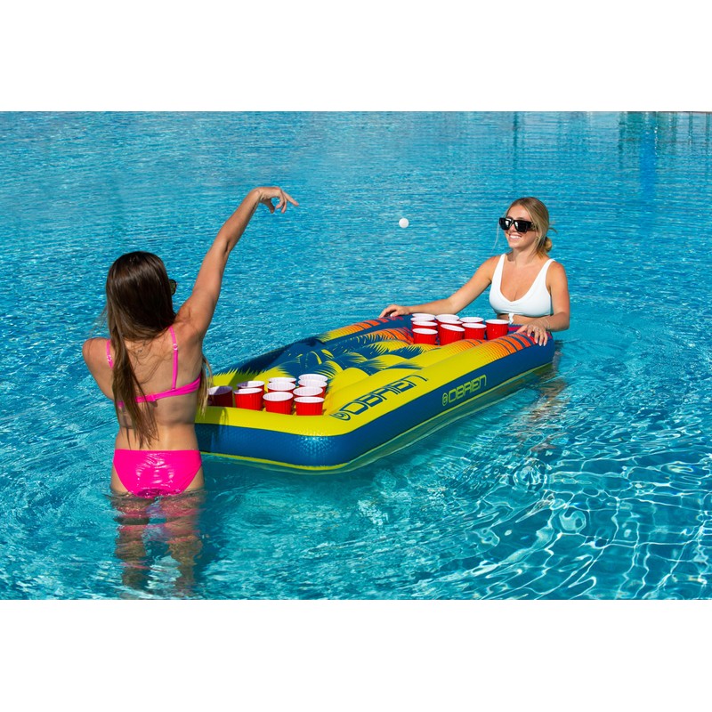 O'Brien Pong Floating Raft for River, Lake, Pool Float with