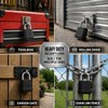 4 Digit Combination Lock, Heavy Duty Resettable Padlock with Short
