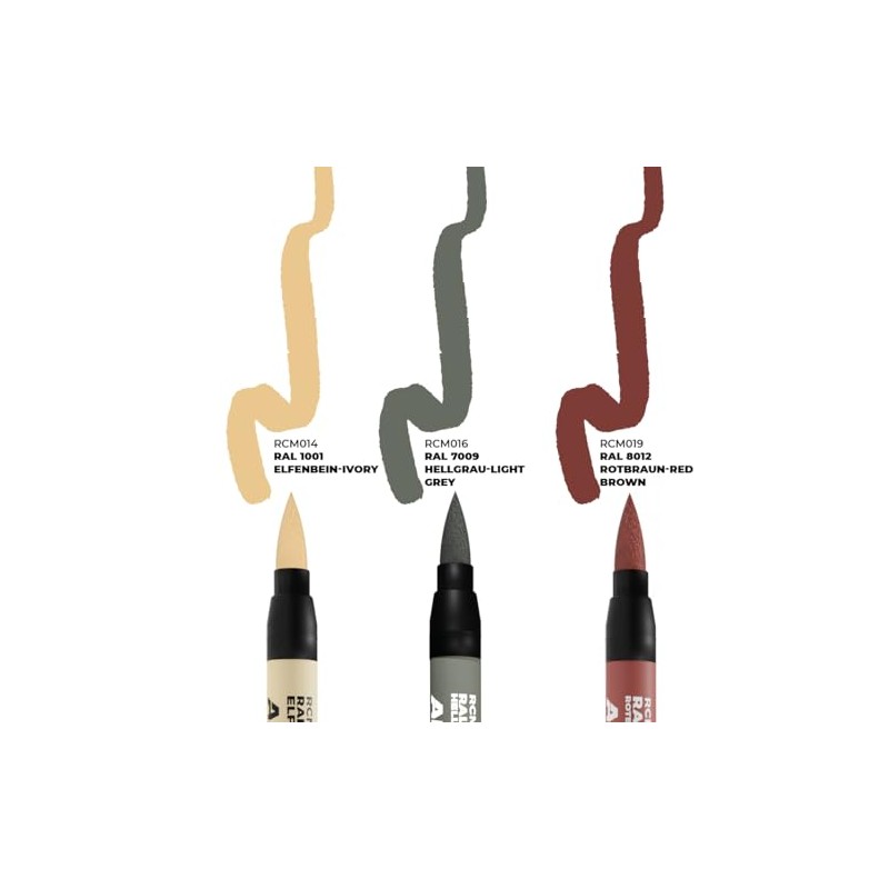 AK Interactive AK REAL COLORS Marker Set RCM107 German Tanks