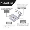 INCREWAY 2 Pack Adjustable Aluminum Alloy Glass Shelf Support Bracket,