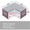 YIDU69Q 8 Pcs 2" Square Tube Fittings-2 Way Connector, L