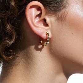 Rustic Couture's Western Hoop Earrings for Women Cowgirl Navajo Country Concho Western Statement Jewelry RCE-1145WT