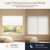 No Drill Cellular Shades Light Filtering Honeycomb Blinds 35Wx48H White