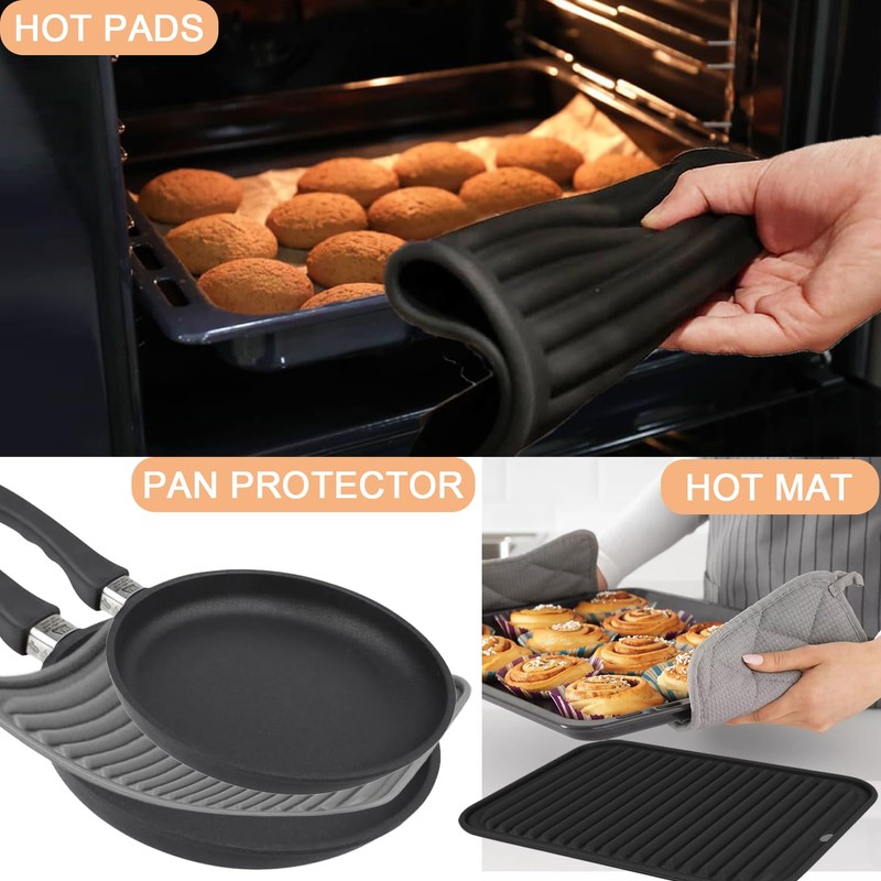 Tonbbow Extra Large Silicone Trivets for Hot Pots and Pans