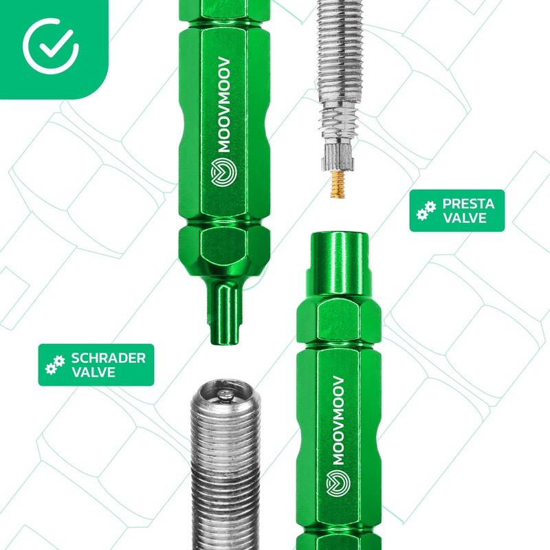 MOOVMOOV Double End Valve Extractor for Presta and Schrader Valves