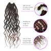 18Inch Wavy Senegalese Twist Crochet Hair Braids Wavy Ends Synthetic