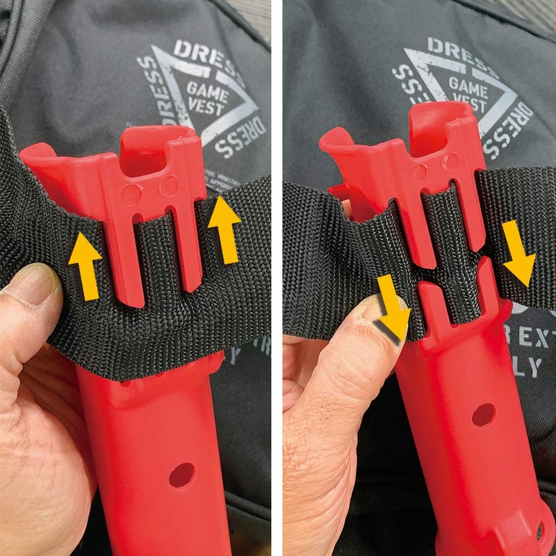 DRESS Rod Holder, Light, Red