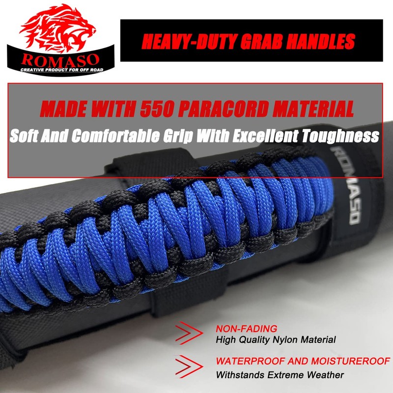 ROMASO Asas de agarre para Jeep Wrangler, asas de agarre