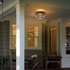 Oil-rubbed Bronze Flush Mount Ceiling Light Fixtures, 2-Light Farmhouse Porch