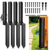 4PCS Fence Post Repair Kit, Heavy Duty Fence Post Anchor