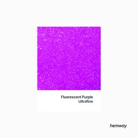 Hemway Fluorescent Purple Glitter Ultrafine 130 g / 4.6 oz Powder Metallic Resin Craft Glitter Flake Sequins for Epoxy Cups, Hair Face Body Eye Nail Art Festival