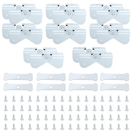 Gutter Zipper Hinges for Gutter Downspout Extension, Gutter Extension Hinge Compatible with Rectangle or Square Downspout, Rain Gutter Downspout Extension Flip-Up Hinge（8 Pack）