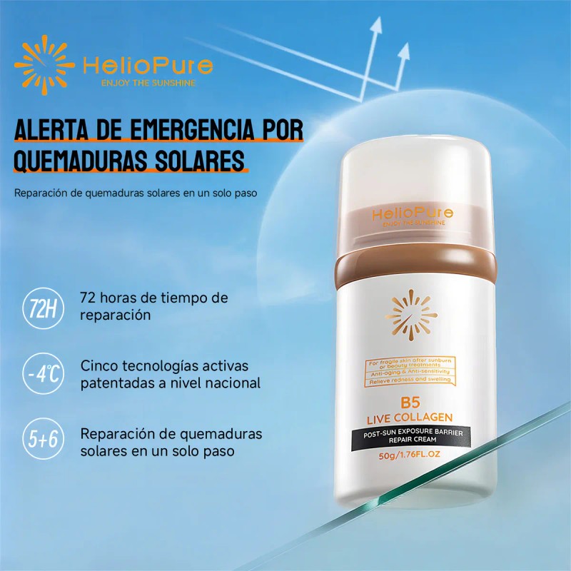 Crema Reparadora Colageno Despues Sol Helio Pure