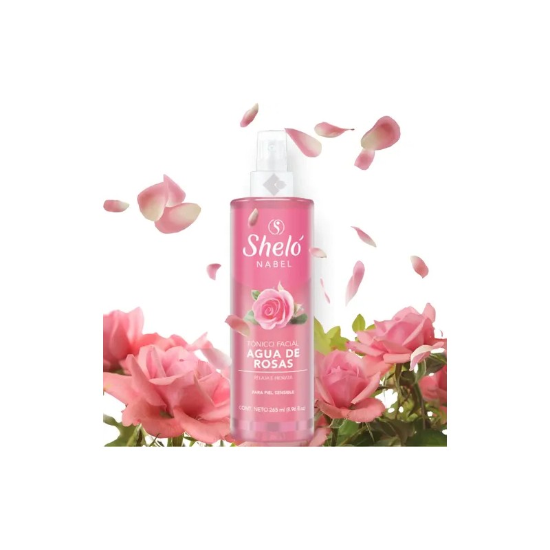 Tónico Facial Agua De Rosas 265 Ml Sheló Nabel