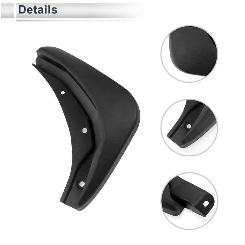 X AUTOHAUX 1set Front and Rear Mud Flaps Splash Guards