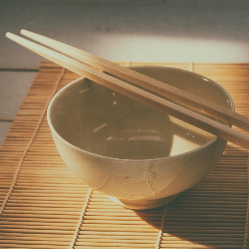 HEXIANG - Bambus Essstäbchen, Rot (23cm), (1 X 100 PCS)