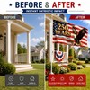 American Flag Eagle Banner for Decoration – Foldable Polyester Flag