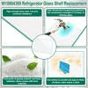 Upgraded W10864399 Refrigerator Glass Shelf Replacement Compatible with Whirlpool, Kenmore