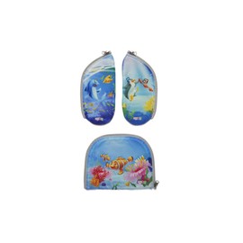 ergobag Zippies school bag accessories, set of 3 pieces, for children, boys and girls, Underwater - multi-coloured, Einheitsgröße