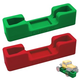 RC Car Stand RC Stand Simulation and Static Display RC Work Stand for 1/18 1/24 TRX4M SCX24 FCX18 FCX24 Remote Control Car (Green & Red)