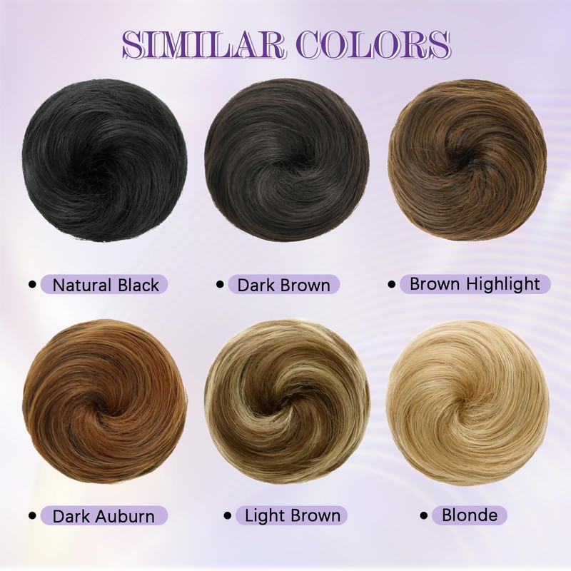 Space Buns Hair Piece 2PCS Mini Clip in Hair Bun