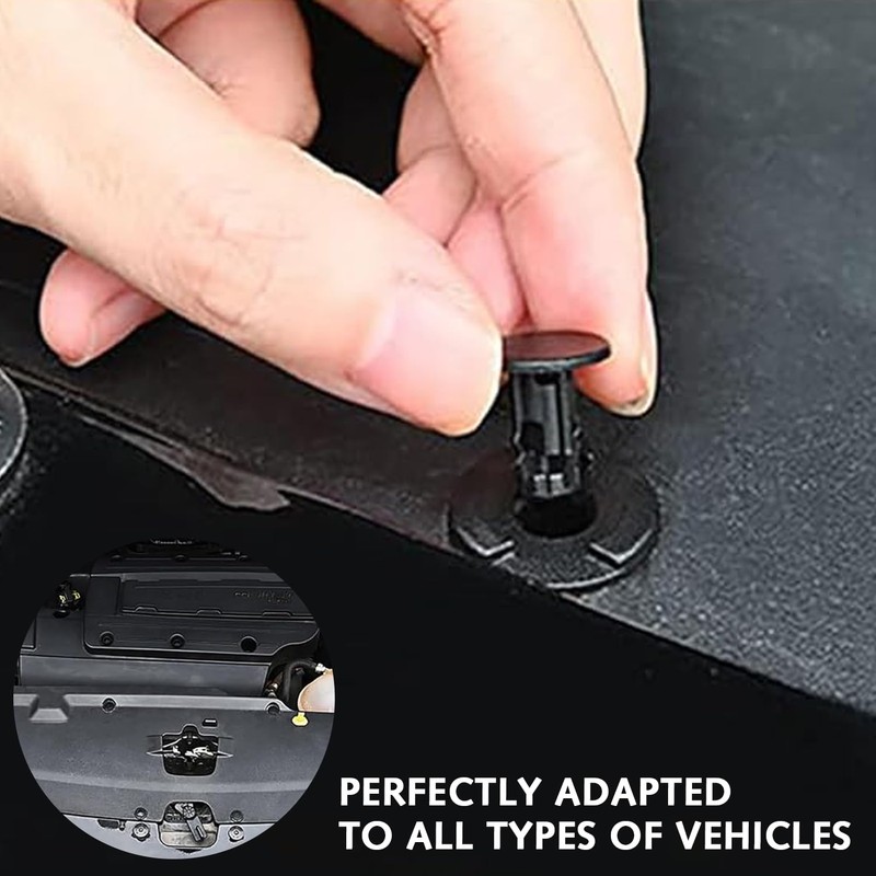 100 Pcs Car Body Trim Clips, Plastic Rivet Fasteners Universal