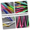 Healvian 30pcs Plastic Eyebrow Tweezers for Women Use Eyebrow Trimming