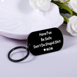XPENMULBOJA Don't do stupid sh t for Son Gift for Son from Mom Stocking Stuffers Don't Do Stupid sh t for Son Daughter from Mom Funny Graduation Birthday Gift for Teen Boys Girls Christmas