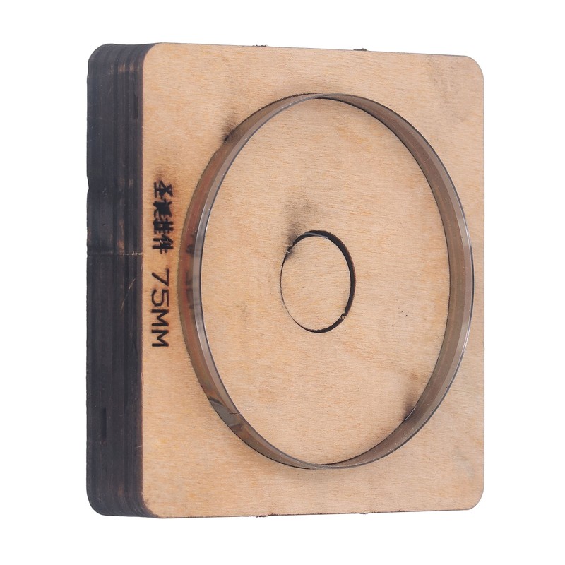 Leather Cutting Die 75mm Dia Round Shaped Manual Punching Molds