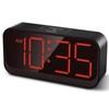 Acedeck Battery Operated Digital Clock: Cordless Small Alarm Clock for