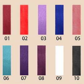 SeleneTenderaes 10-color matte non-stick cup lip glaze non-decolorizing Two together, light purple and dark purple lip gloss lipstick 0.68 FL OZ