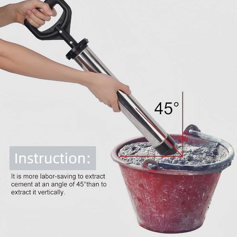 Mortar Pointing Grouting Gun, Cement Caulking Pump with 5 Nozzles