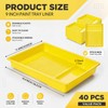 40 Pcs 9 Inch Disposable Paint Tray Liner, Yellow