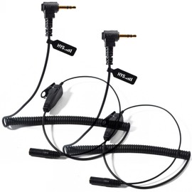 HYS MT352R T478 Series T100 FRS/GMRS radios Earpiece with PTT to 3.5mm Audio Adapter, 1 Pin to 3.5mm RF Adapter for Motorola MD200TPR MH230R MR350R MS350R MT350R MG160A MH230TPR Walkie Talkie