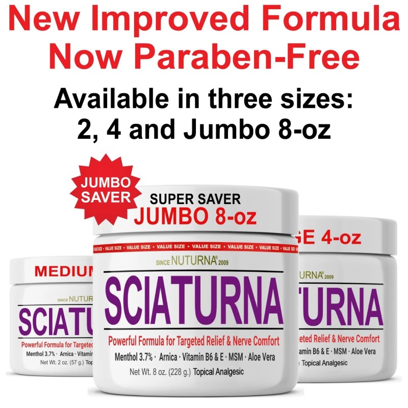 Nuturna Sciatica Nerve Cream - Maximum Strength Comfort Cream for