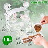 Gbekery Window Bird Feeder with Strong Adhesive Suction Cups, Clear