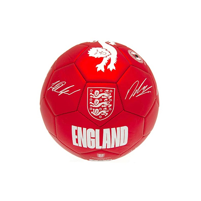 England Phantom Signature Team Merchandise Football Ball Red/White Size 5