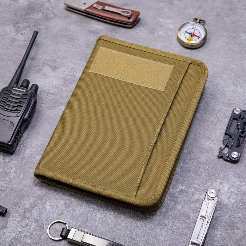 Kosibate Tactical Notebook Padfolio Ring Binder with 80 Sheets, Tactical