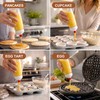 Dommsinon 2 Pack Pancake Batter Dispenser Bottle ，BPA-free 34oz dispenser，for