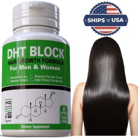 Pure Herbalism Advanced Anti Hair Loss Supplement DHT Blocker  60 Pills