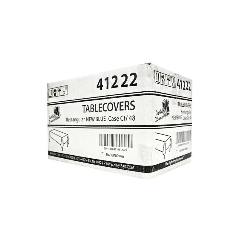 Party Dimensions Single Count Rectangular Plastic Tablecover, 54 by 108-Inch,