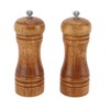 2PCS Wood Pepper Grinder Adjustable Coarseness Efficient Grinding Pepper Mills