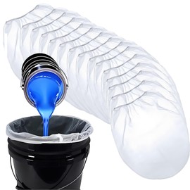 15 Pack Paint Strainer Bags Filters Paint Filter Bags Fine Mesh with Elastic Drawstring for 5 Gallon Bucket Paint Strainer